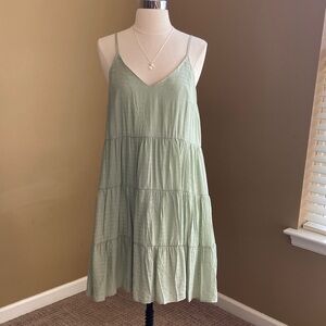 Last one! NWT Green Sleeveless Sun Dress- Large